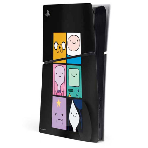 Adult Swim Adventure Time Character Tiles PS5 Slim Digital Edition Console Skin